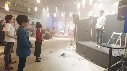 ITイベントの一角で、立禅・瞑想
