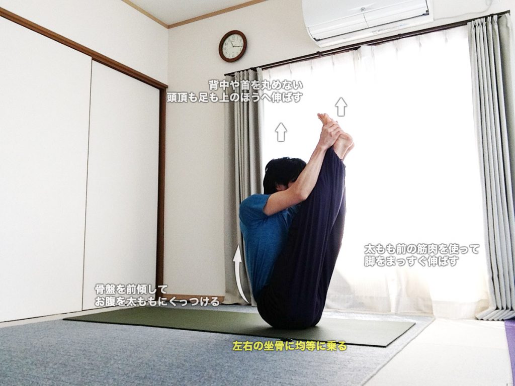 ウルドゥヴァムカパスチモッターナーサナ（上向きの前屈）の効果とやり方・図解
