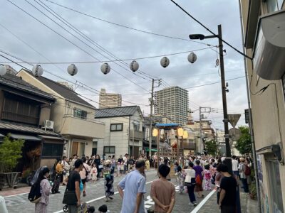 7/13(日)〜15(火)は佃島盆踊り（レッスンは通常通り）